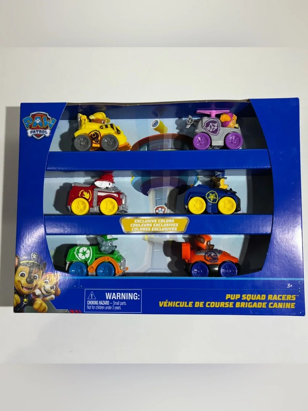 PAW Patrol Pup Squad Racers Exclusive Colors 6 Vehicle Gift Set New in Box